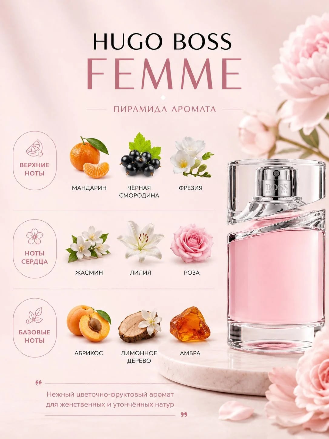 Hugo Boss Hugo Boss Femme 75 ml EDP — Парфюмерная вода — фото 3