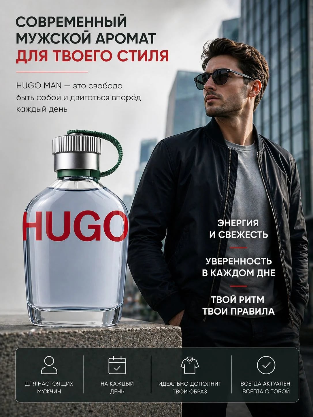 Hugo Boss Hugo Boss Hugo Man 125 ml EDT — Туалетная вода — фото 4
