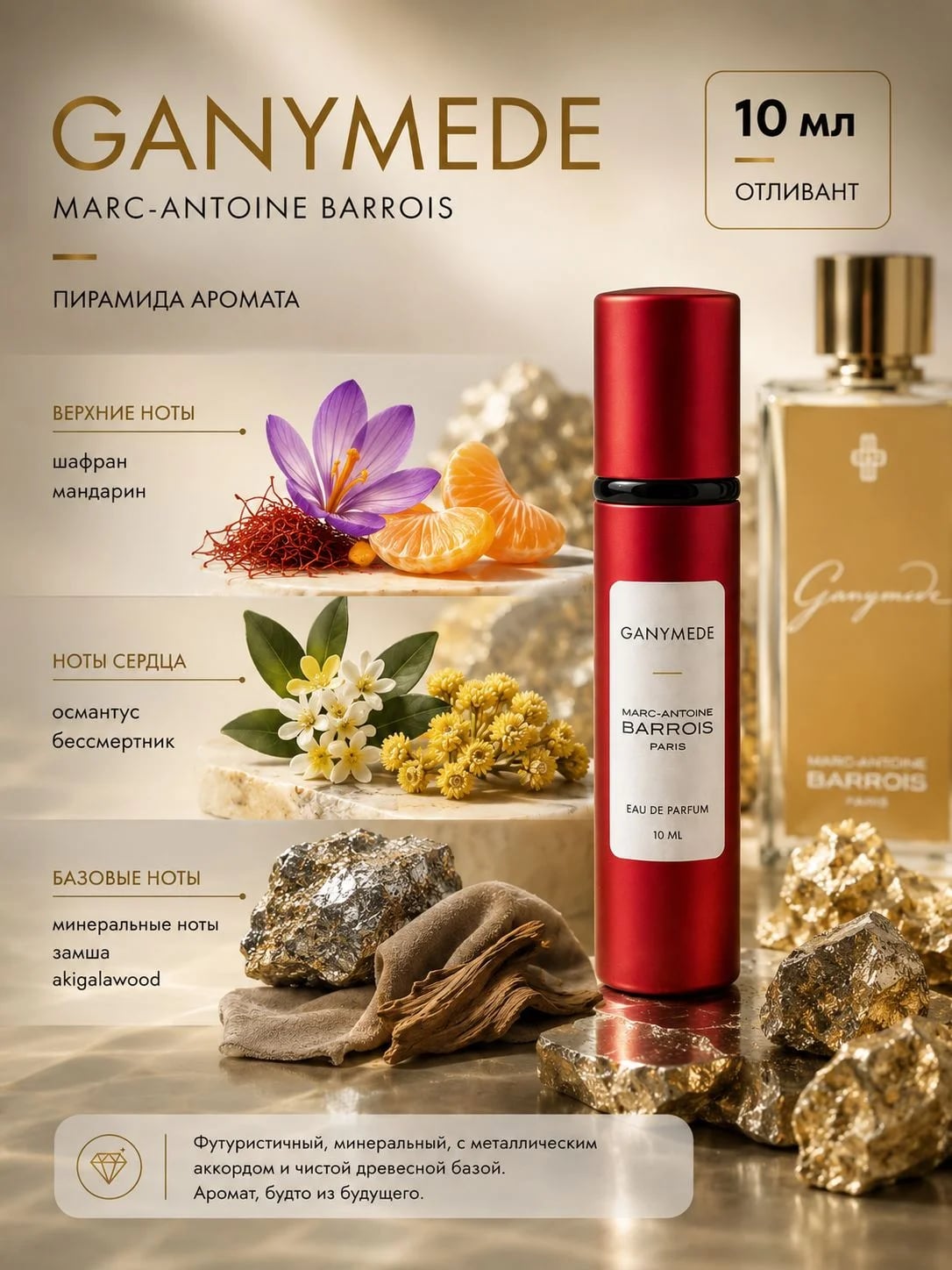 Marc-Antoine Barrois Marc-Antoine Barrois Ganymede 10 ml EDP отливант — Парфюмерная вода — фото 2