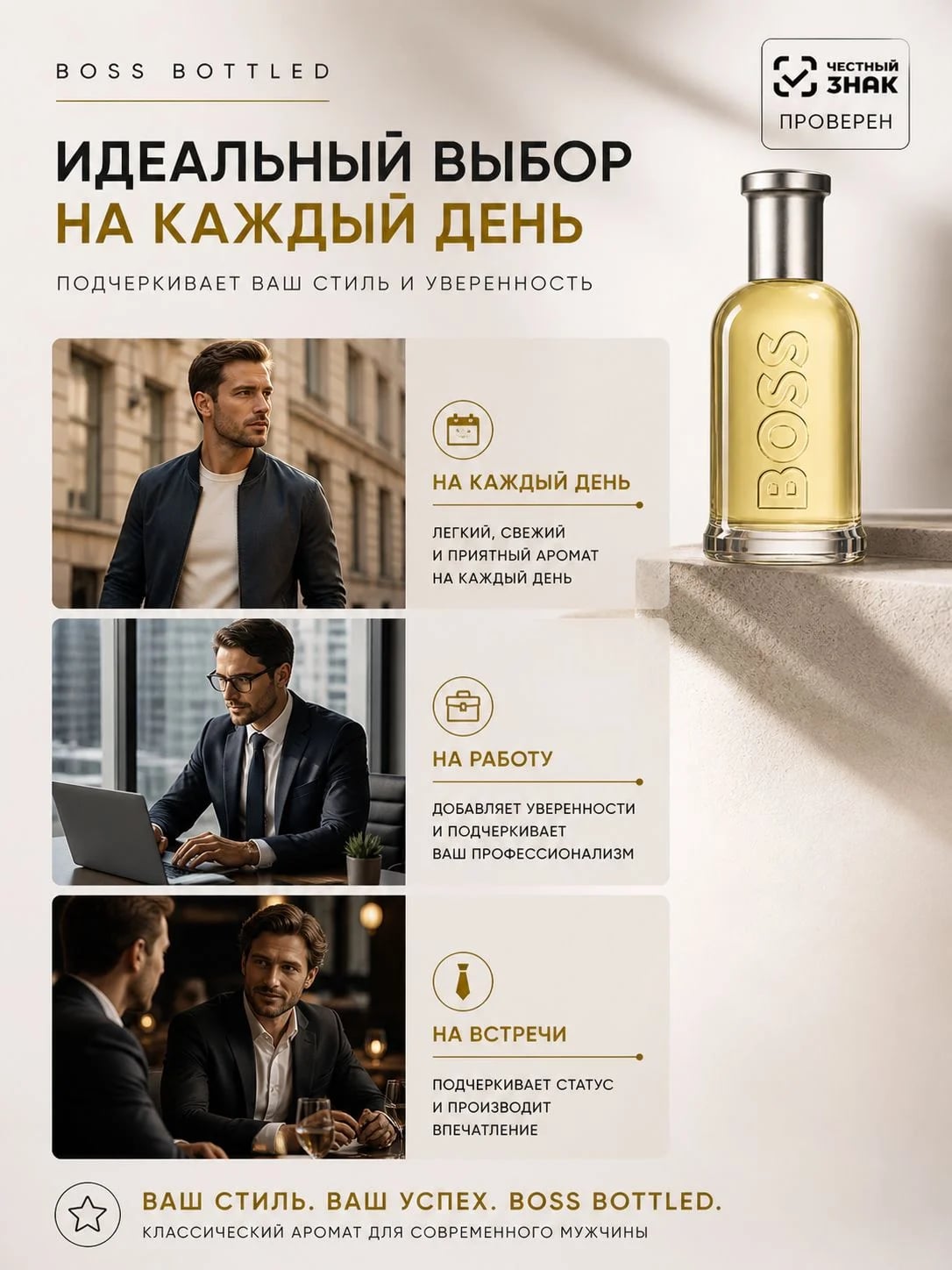 Hugo Boss Hugo Boss Bottled 30 ml EDT — Туалетная вода — фото 3